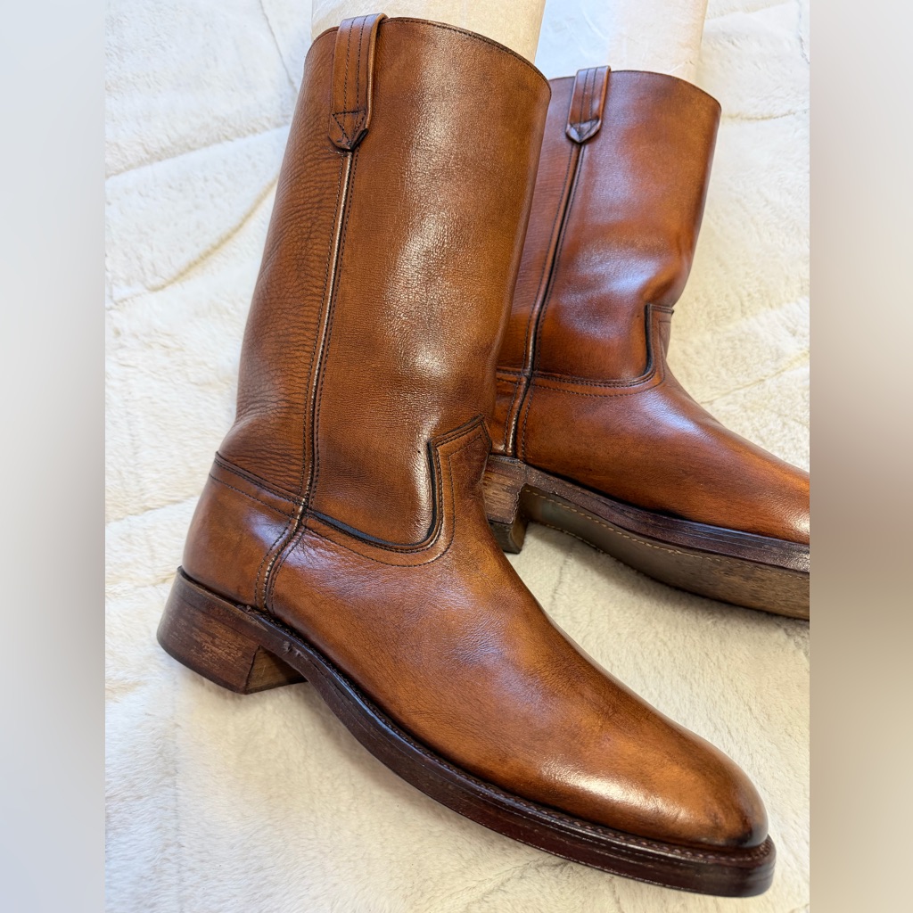 Vintage! Rare! Barrie Ltd Booters Of New Haven By Alden Custom Made 12” Boots 10